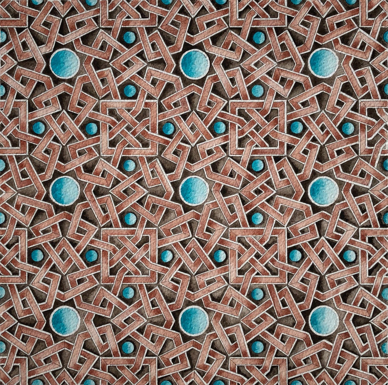 Patterns From Pentagrams — Drawing Islamic Geometric Designs